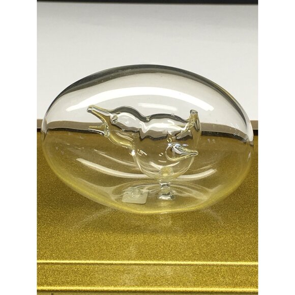 Vintage Hand Blown Art Glass Egg with Chicken Inside Decorative Made in Italy - Picture 2 of 15